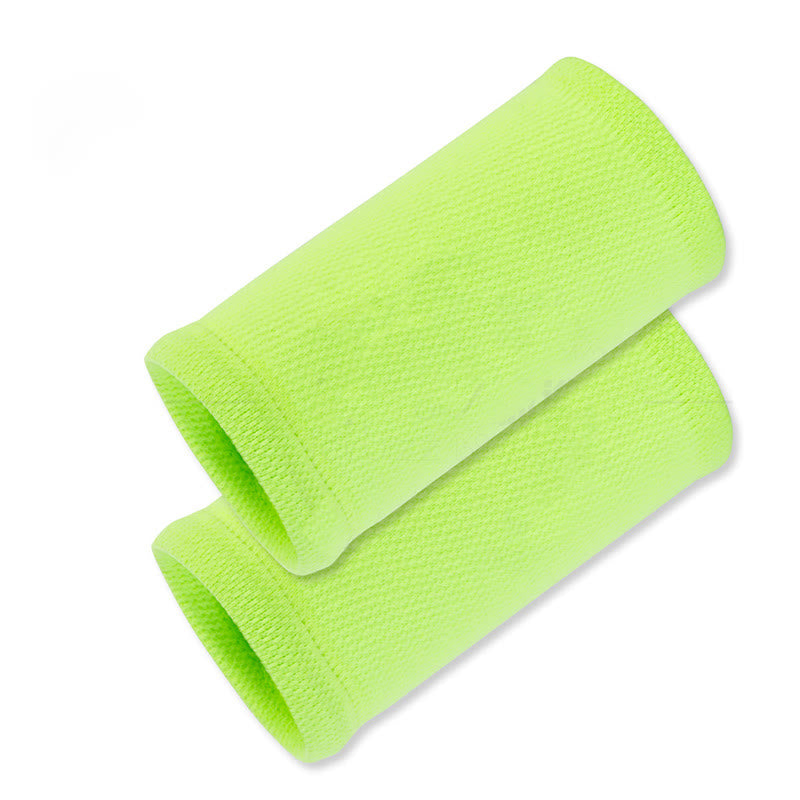 Einfarbige Kompressions-Handgelenksmanschetten für Outdoor-Sport (2 Paar) - Grün - Einheitsgröße - image 8