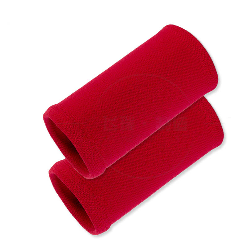 Einfarbige Kompressions-Handgelenksmanschetten für Outdoor-Sport (2 Paar) - Rot - Einheitsgröße - image 7