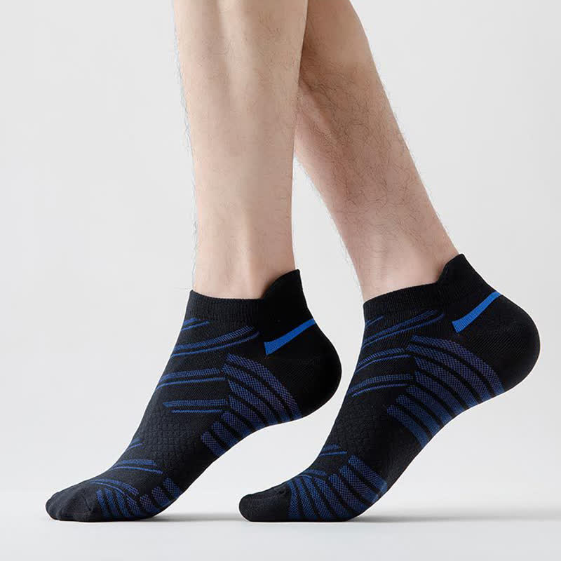 Gestreifte, atmungsaktive Sport-Kompressionssocken (6 Paar)