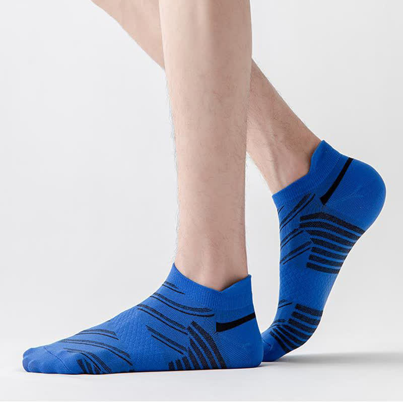 Gestreifte, atmungsaktive Sport-Kompressionssocken (6 Paar)