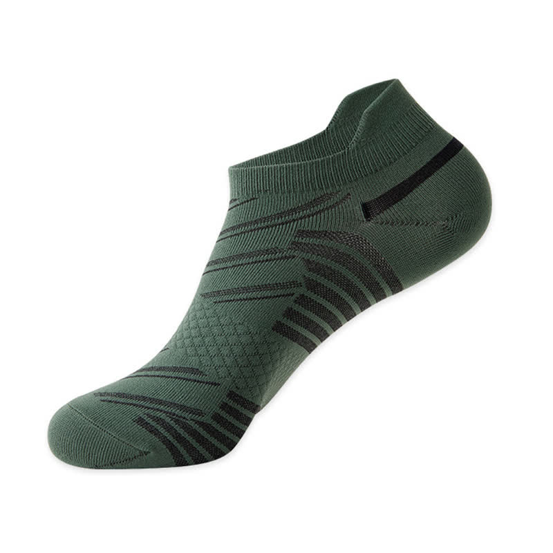 Gestreifte, atmungsaktive Sport-Kompressionssocken (6 Paar) - Dunkelgrün - EU39-44 (US6-10) - image 13