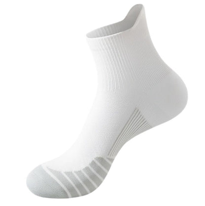 Atmungsaktive, schnell trocknende Kompressions-Sportsocken (5 Paar) - Weiß - EU39-44 (US6-10) - image 10