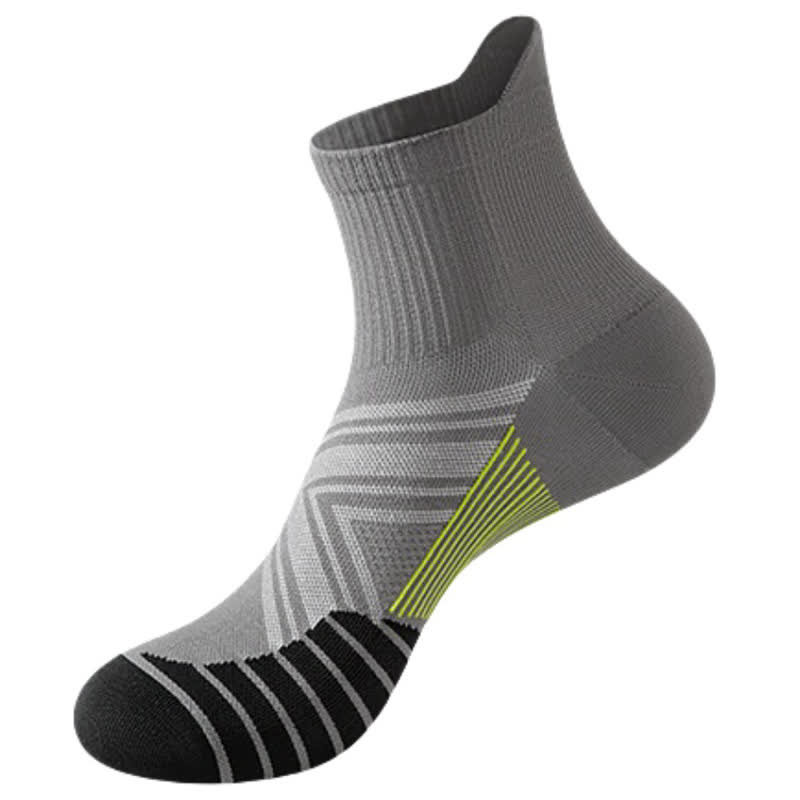 Atmungsaktive, schnell trocknende Kompressions-Sportsocken (5 Paar) - Grau - EU39-44 (US6-10) - image 9
