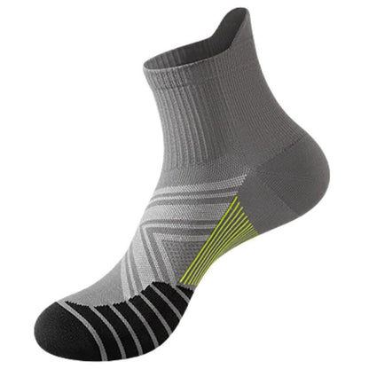 Atmungsaktive, schnell trocknende Kompressions-Sportsocken (5 Paar) - Grau - EU39-44 (US6-10) - image 9