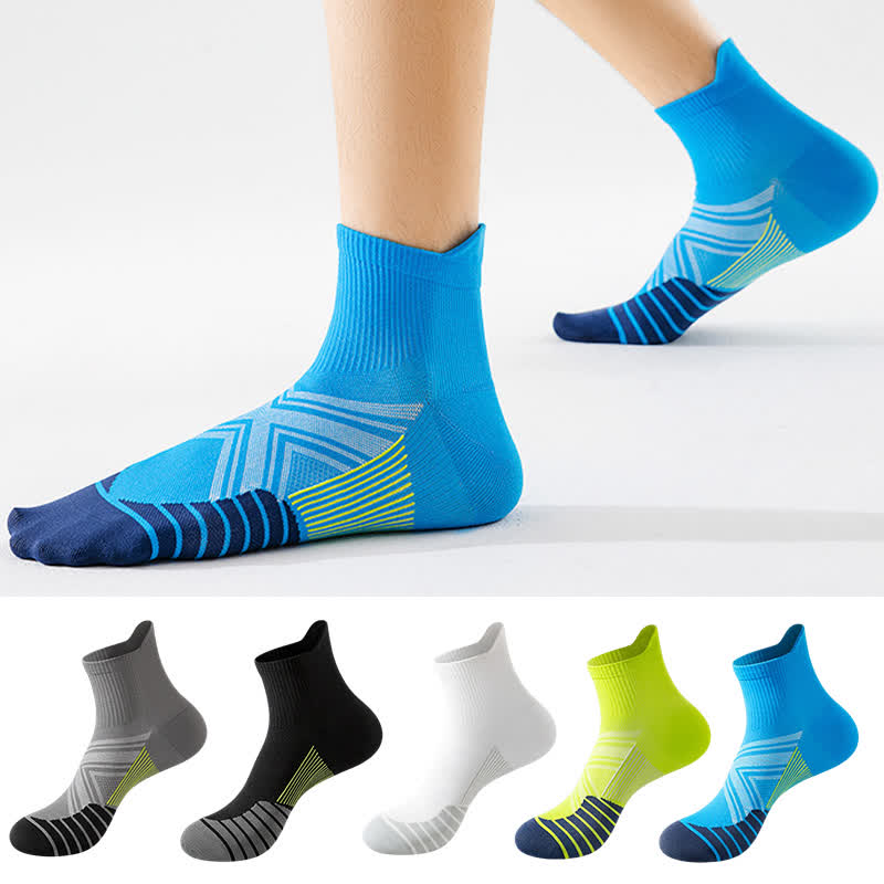 Atmungsaktive, schnell trocknende Kompressions-Sportsocken (5 Paar)