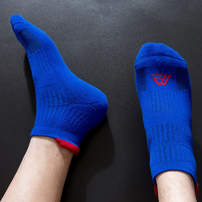 Einfarbige, atmungsaktive, schweißableitende Sportsocken (5 Paar)