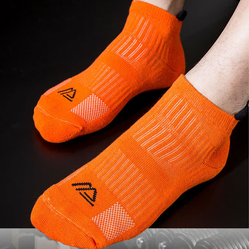Einfarbige, atmungsaktive, schweißableitende Sportsocken (5 Paar)