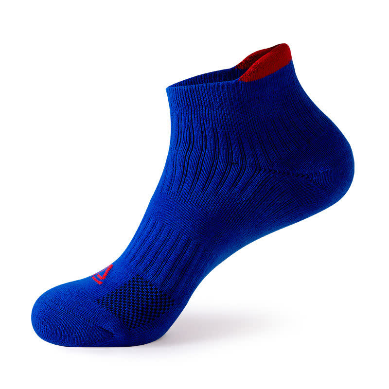 Einfarbige, atmungsaktive, schweißableitende Sportsocken (5 Paar) - Blau - EU39-44 (US6-10) - image 7