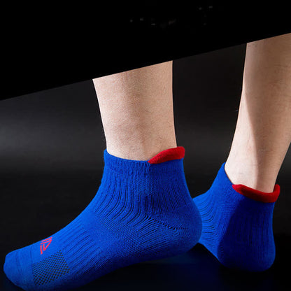 Einfarbige, atmungsaktive, schweißableitende Sportsocken (5 Paar)