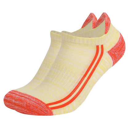 Bunt gestreifte, schweißableitende, atmungsaktive Baumwollsocken (6 Paar) - Gelb - EU39-42 (US6-8,5) - image 7
