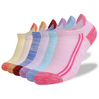 Bunt gestreifte, schweißableitende, atmungsaktive Baumwollsocken (6 Paar) - Mehrfarbig - EU39-42 (US6-8,5) - image 1