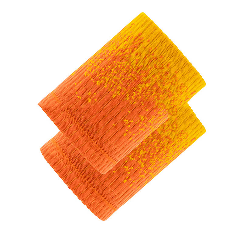 Fitness-Handgelenksmanschetten in Farbverlaufsfarbe (2 Paar) - Orange - image 4