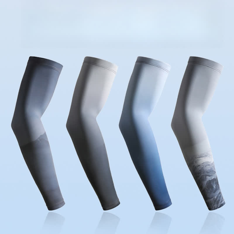 Sonnenschutz-Armstulpen mit Farbverlauf für den Außenbereich (2 Paar)