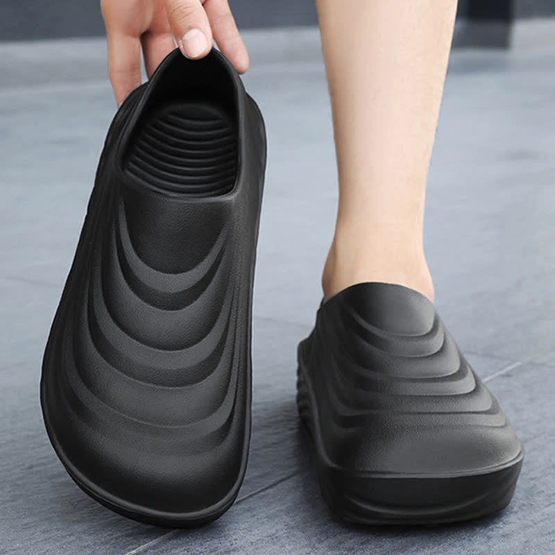 Einfarbige, rutschfeste, wasserdichte Küchenschuhe