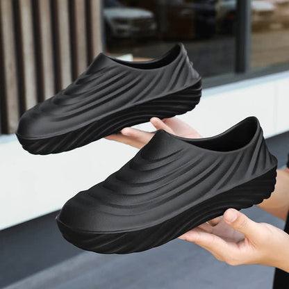 Einfarbige, rutschfeste, wasserdichte Küchenschuhe - Schwarz - EU44/45 (US10/11) - image 18