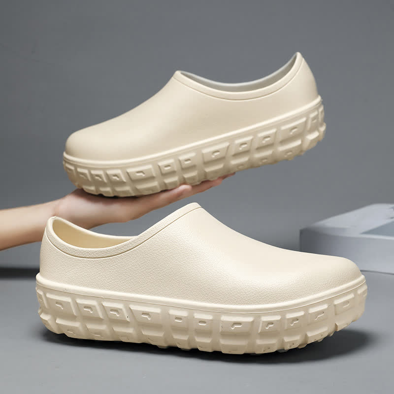 Modische, wasserdichte Slip-On-Küchenschuhe mit niedrigem Schaft - Beige - EU44/45 (US10/11) - image 5