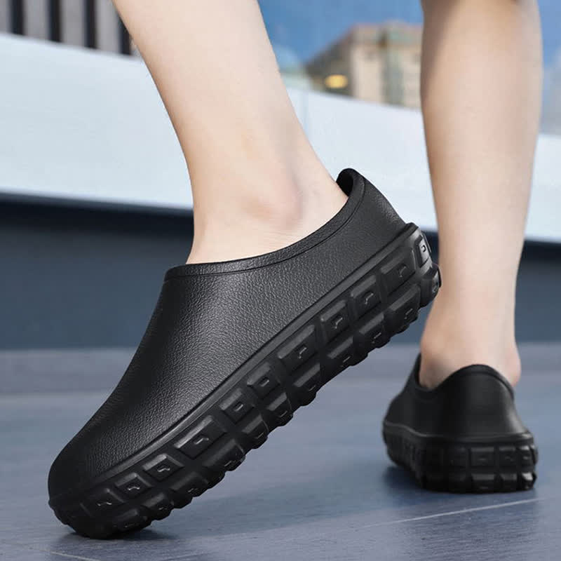 Modische, wasserdichte Slip-On-Küchenschuhe mit niedrigem Schaft