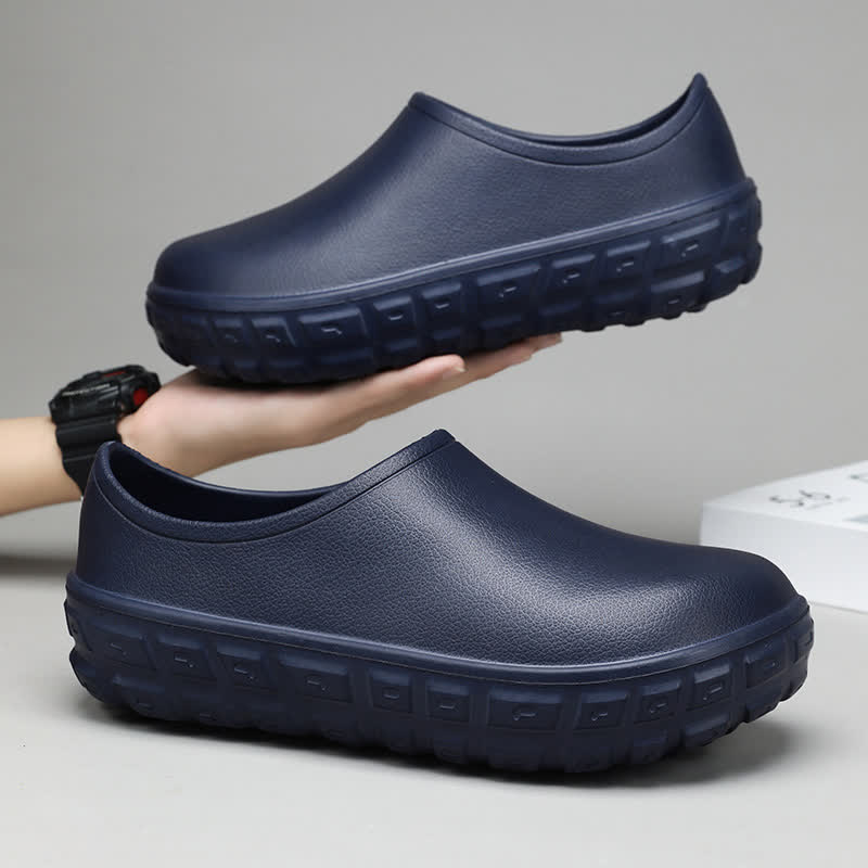 Modische, wasserdichte Slip-On-Küchenschuhe mit niedrigem Schaft - Marineblau - EU44/45 (US10/11) - image 14