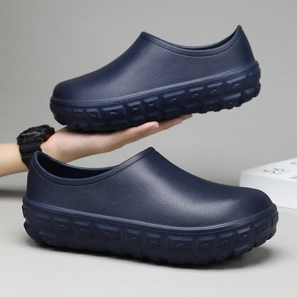 Modische, wasserdichte Slip-On-Küchenschuhe mit niedrigem Schaft - Marineblau - EU44/45 (US10/11) - image 14