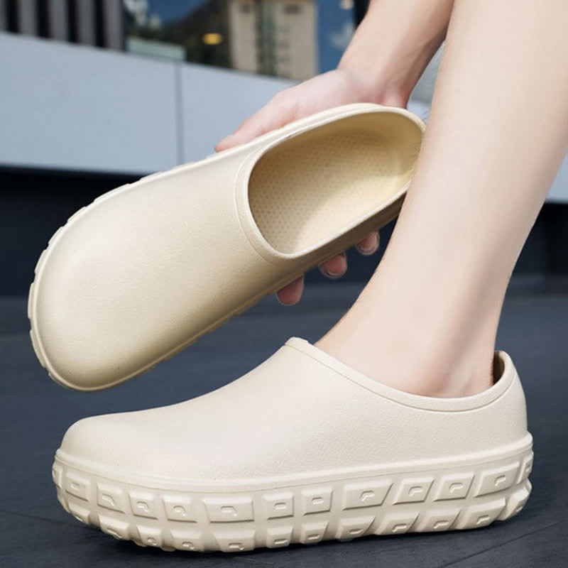 Modische, wasserdichte Slip-On-Küchenschuhe mit niedrigem Schaft