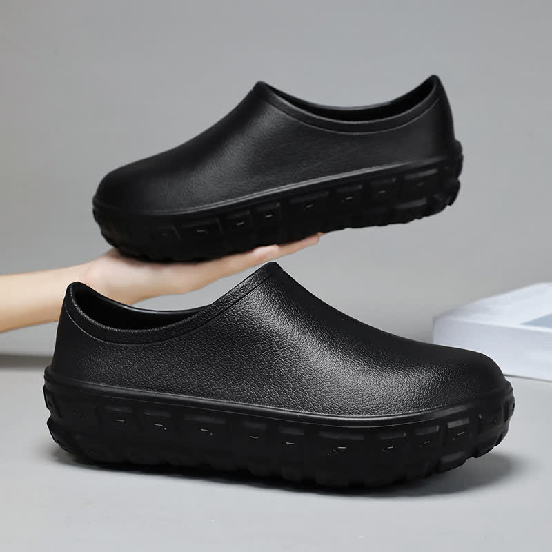 Modische, wasserdichte Slip-On-Küchenschuhe mit niedrigem Schaft - Schwarz - EU44/45 (US10/11) - image 19