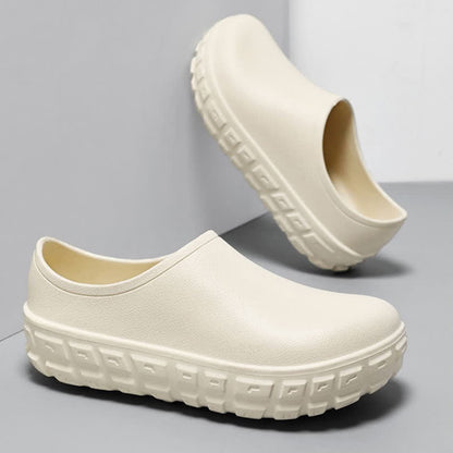 Modische, wasserdichte Slip-On-Küchenschuhe mit niedrigem Schaft