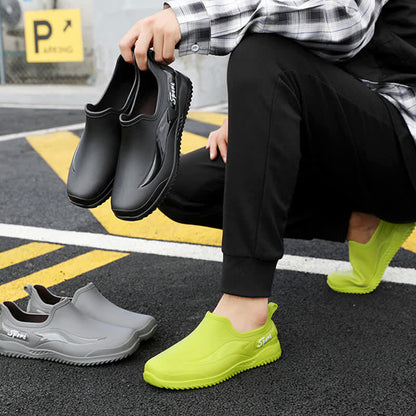 Einfarbige, rutschfeste, wasserdichte Gartenschuhe