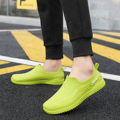 Einfarbige, rutschfeste, wasserdichte Gartenschuhe