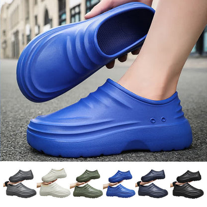 Einfarbige, wasserdichte, rutschfeste Küchenschuhe mit weicher Sohle