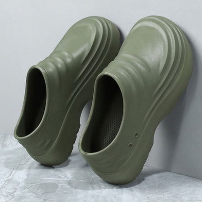 Einfarbige, wasserdichte, rutschfeste Küchenschuhe mit weicher Sohle