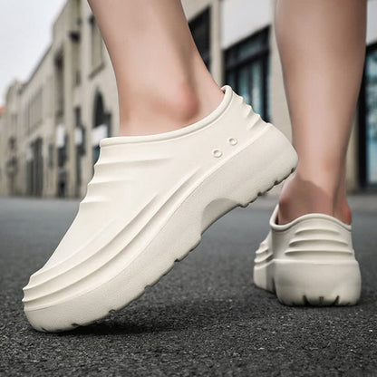 Einfarbige, wasserdichte, rutschfeste Küchenschuhe mit weicher Sohle