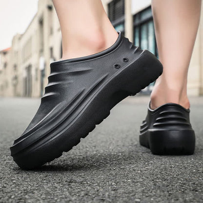 Einfarbige, wasserdichte, rutschfeste Küchenschuhe mit weicher Sohle