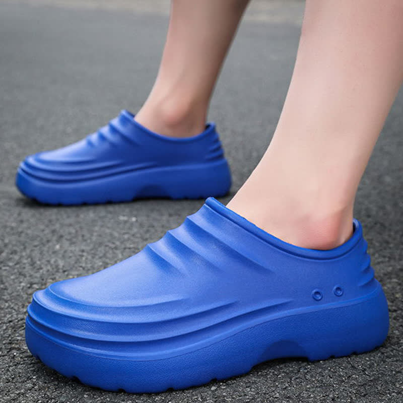 Einfarbige, wasserdichte, rutschfeste Küchenschuhe mit weicher Sohle - image 1