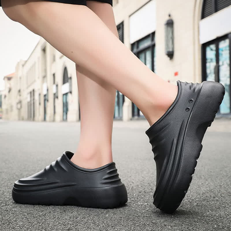 Einfarbige, wasserdichte, rutschfeste Küchenschuhe mit weicher Sohle