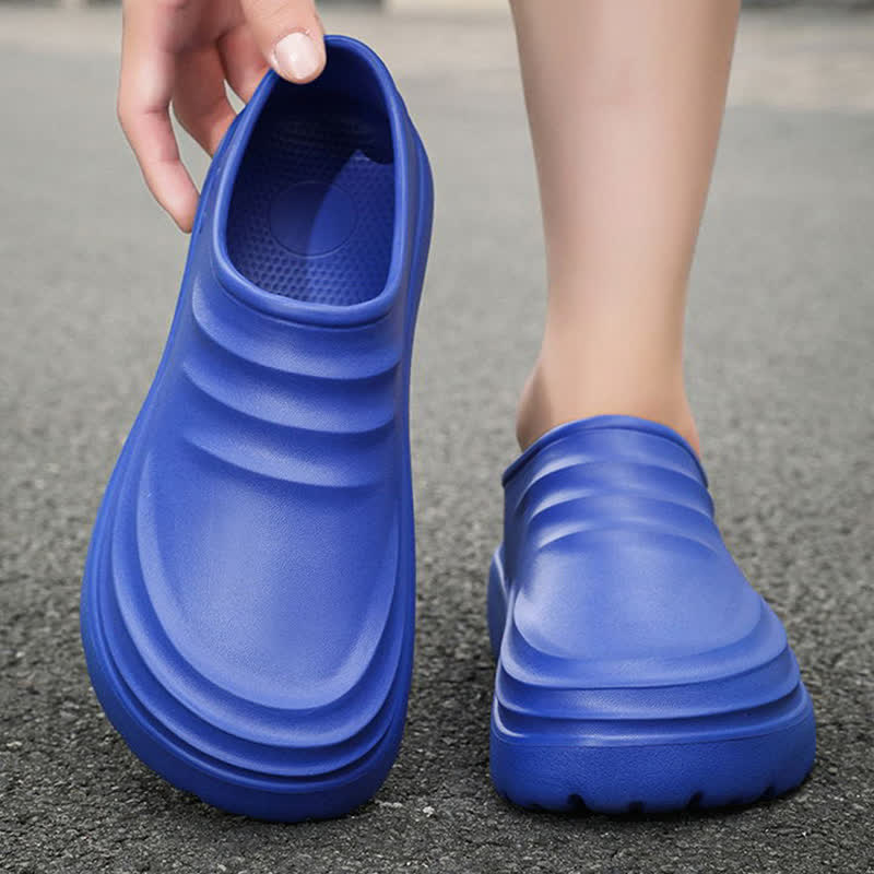 Einfarbige, wasserdichte, rutschfeste Küchenschuhe mit weicher Sohle - image 3