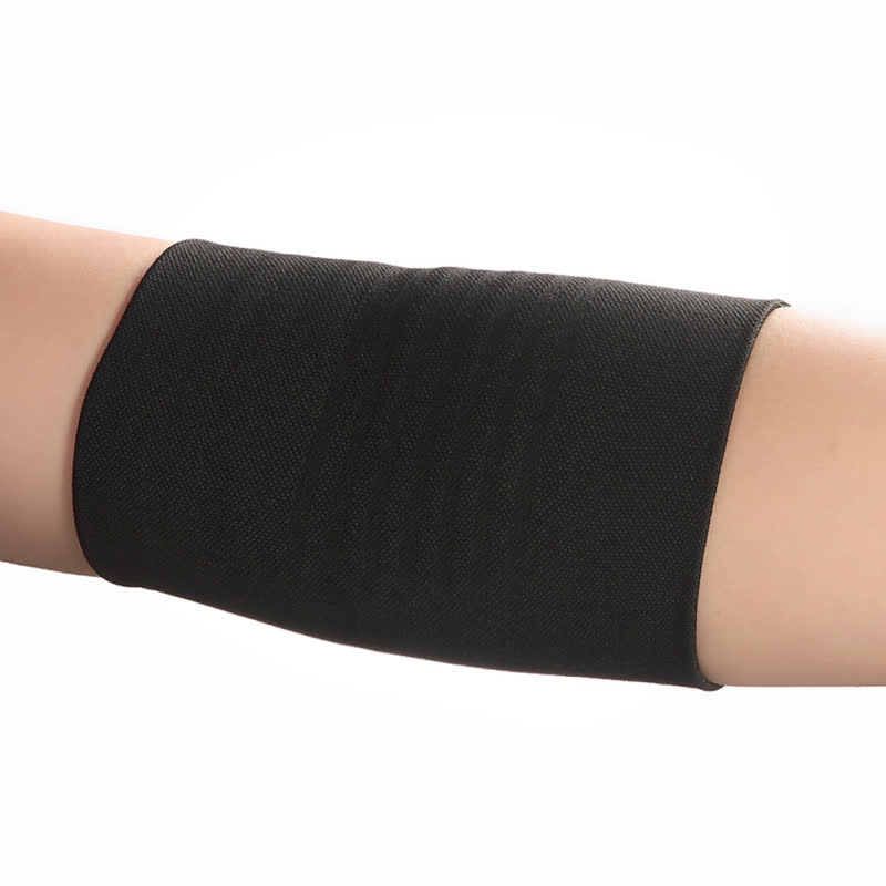 Einfarbige Sport-Kompressions-Ellenbogenbandagen (3er-Pack) - Schwarz - 3XL - image 5