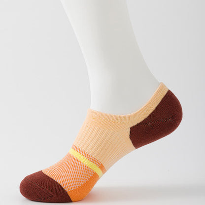 Atmungsaktive Sport-Kompressionssocken mit Farbnähten (6 Paar) - Orange - EU40-45 (US7-11) - image 5