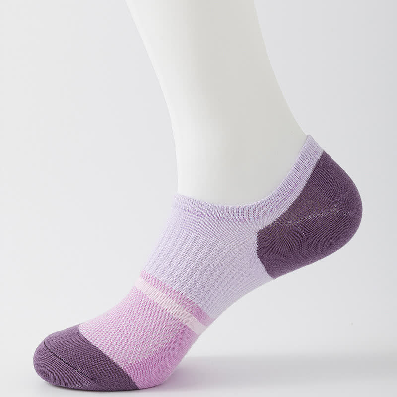 Atmungsaktive Sport-Kompressionssocken mit Farbnähten (6 Paar) - Lila - EU40-45 (US7-11) - image 6