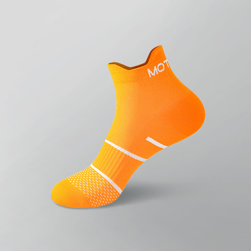 Dünne, einfarbige, atmungsaktive Knöchel-Kompressionssocken mit Buchstaben (6 Paar) - Orange - EU38-44 (US5-10) - image 7