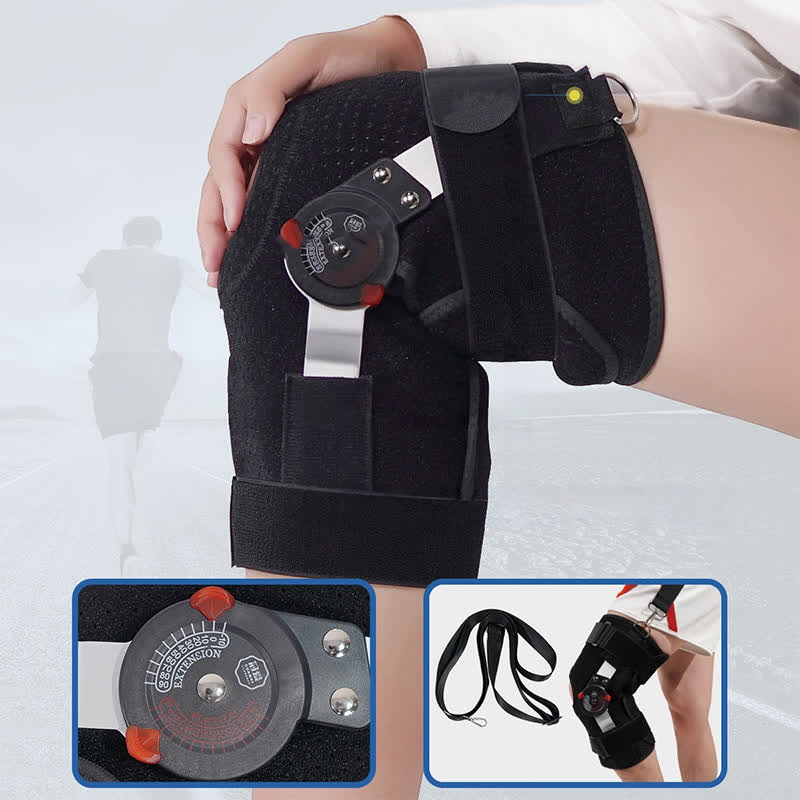 Knieorthese mit einstellbarem Beugewinkel