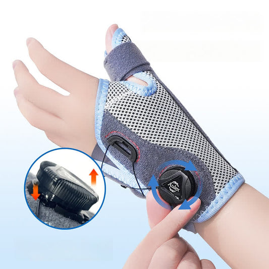 Verstellbare Kompressions-Handgelenkbandage, Daumenbandage - Blau - L - image 0