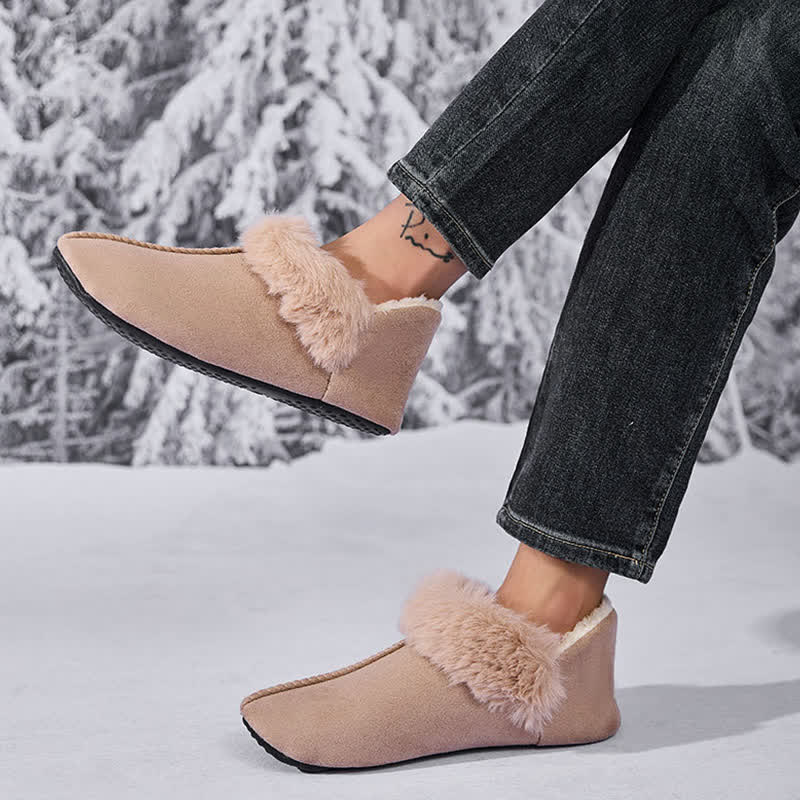 Flauschige, rutschfeste Hausschuhe in Übergröße - image 5