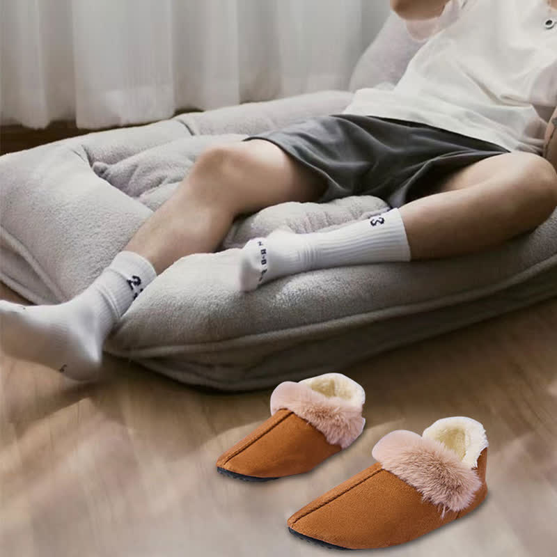 Flauschige, rutschfeste Hausschuhe in Übergröße - image 1