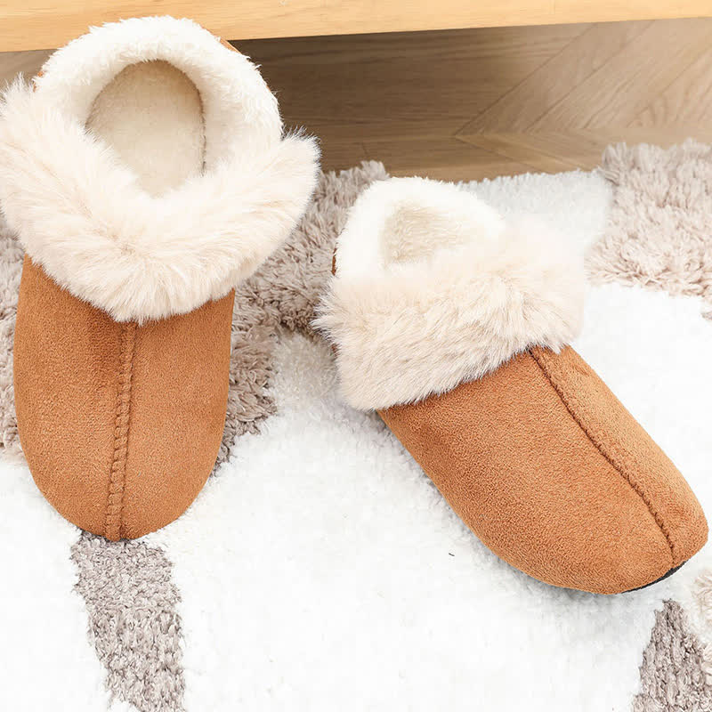 Flauschige, rutschfeste Hausschuhe in Übergröße - Braun - EU44-45 (US10-11) - image 8