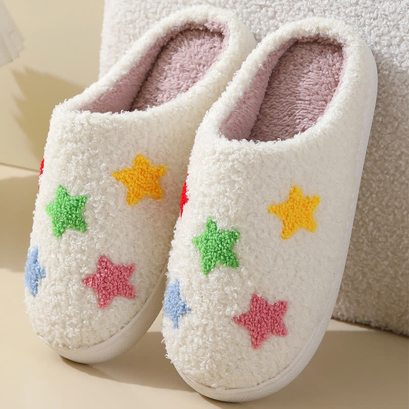 Bequeme Hausschuhe in Übergröße mit buntem Muster - Stern - EU43-44 (US9-10) - image 8