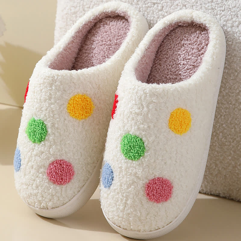 Bequeme Hausschuhe in Übergröße mit buntem Muster - Kreis - EU43-44 (US9-10) - image 9