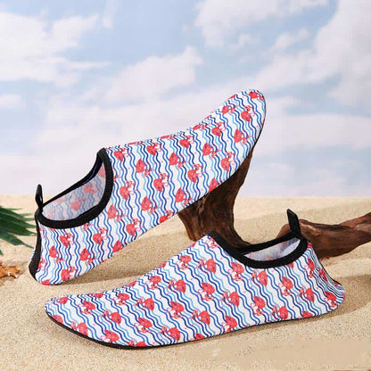 Rutschfeste, atmungsaktive Strandschuhe mit buntem Muster