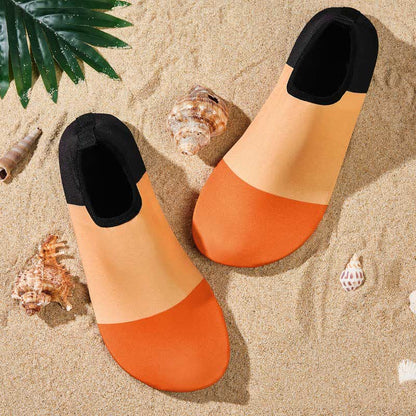 Rutschfeste, atmungsaktive Strandschuhe mit buntem Muster