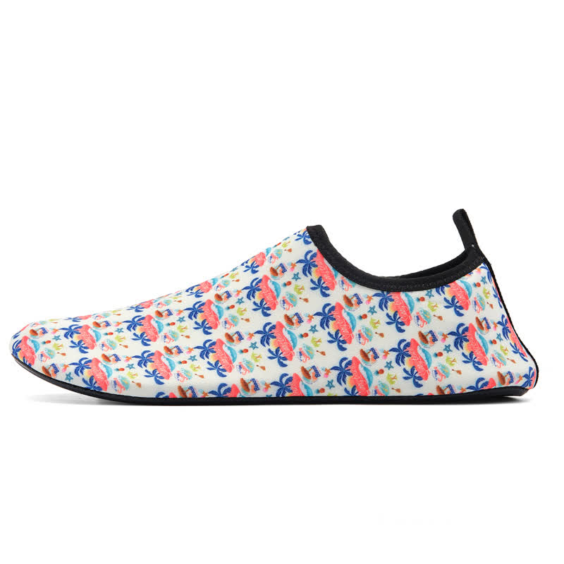 Rutschfeste, atmungsaktive Strandschuhe mit buntem Muster