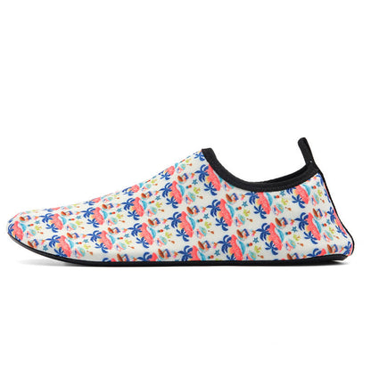 Rutschfeste, atmungsaktive Strandschuhe mit buntem Muster